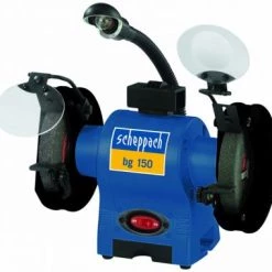 Touret à meuler Scheppach BG150 Touret à meuler avec lampe de travail - 370W - 150 x 12,7 x 25mm - 4903104901